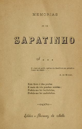 Tapa de Memorias de um sapatinho [por] A...