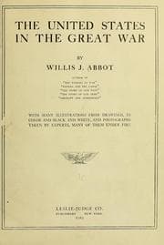 Tapa de The United States in the great war