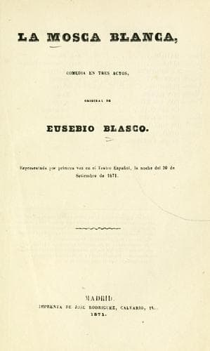 Tapa de La mosca blanca