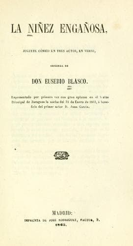 Tapa de La niñez engañosa
