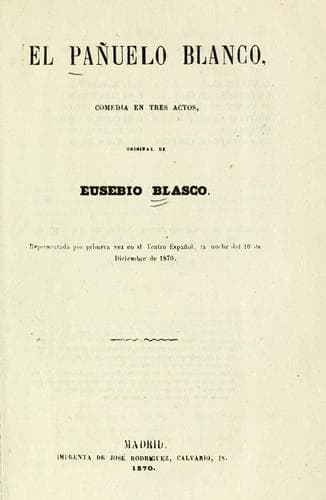 Tapa de El pañuelo blanco