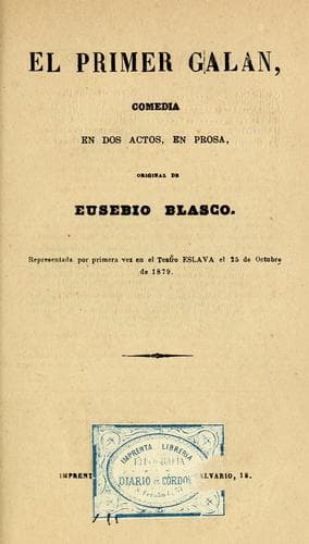 Tapa de El primer galán