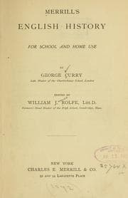 Tapa de Merill's English history for school and home use