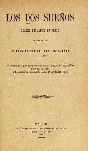 Tapa de Los dos sueños