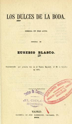 Tapa de Los dulces de la boda
