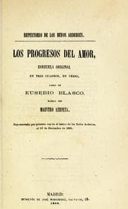 Tapa de Los progresos del amor