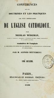 Tapa de Conférences sur les doctrines et les pratiques les plus importantes de l'église catholique