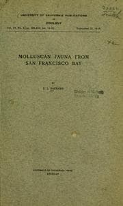 Tapa de Molluscan fauna from San Francisco Bay