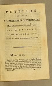 Tapa de Pétition présentée a l'Assemblée nationale