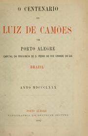 Tapa de O centenario de Luiz de Camões em Porto Alegre, capital da Provincia de S. Pedro do Rio Grande do Sul, Brazil, anno 1880