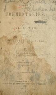 Tapa de Caesar's Commentaries on the Gallic war, with a vocabulary and notes