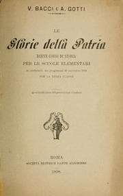 Tapa de Le glorie della Patria