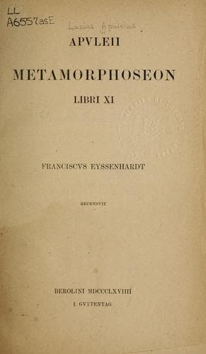 Tapa de Metamorphoses