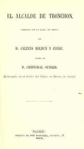 Tapa de El alcalde de Tronchon