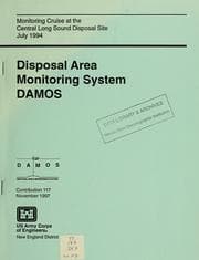 Tapa de Monitoring cruise at the central Long Island Sound disposal site, July 1994