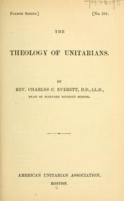 Tapa de The theology of Unitarians