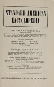 Tapa de Standard American encyclopedia