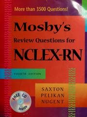 Tapa de Mosby's review questions for NCLEX-RN