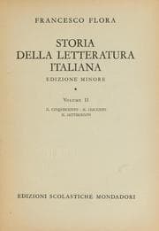 Tapa de Storia della letteratura italiana