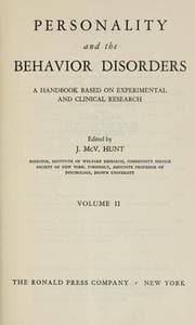 Tapa de Personality and the behavior disorders