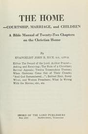 Tapa de The home-- courtship, marriage, and children