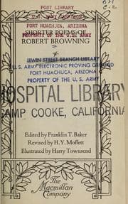 Tapa de The shorter poems of Robert Browning