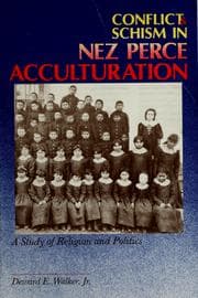 Tapa de Conflict & Schism in Nez Perce Acculturation