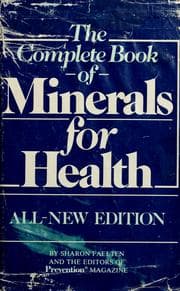 Tapa de The complete book of minerals for health
