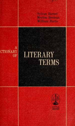 Tapa de A dictionary of literary terms
