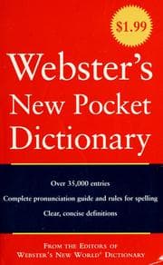 Tapa de Webster's new pocket dictionary