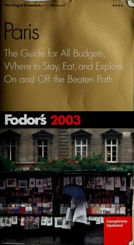 Tapa de Fodor's 2003