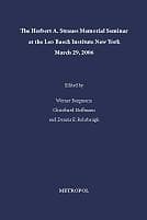Tapa de The Herbert A. Strauss Memorial Seminar at the Leo Baeck Institute New York, March 29, 2006