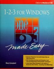 Tapa de 1-2-3 for Windows made easy