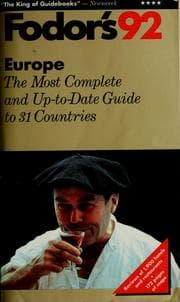 Tapa de Fodor's Europe - 1992