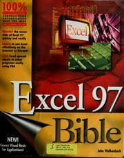 Tapa de Excel 97 bible