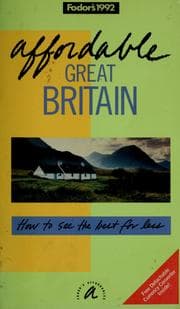 Tapa de Fodor's 1992 affordable Great Britain
