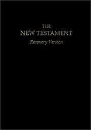 Tapa de New Testament Recovery Version (large 9 1/4" x 6 1/4", black)