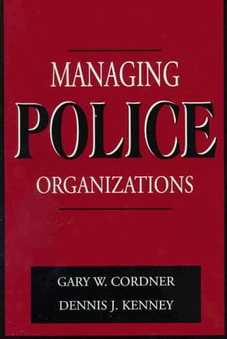 Tapa de Managing police organizations