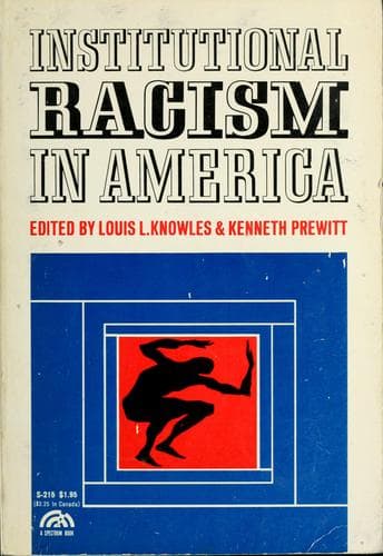Tapa de Institutional racism in America