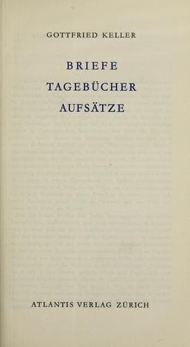 Tapa de Briefe, Tagebücher, Aufsätze