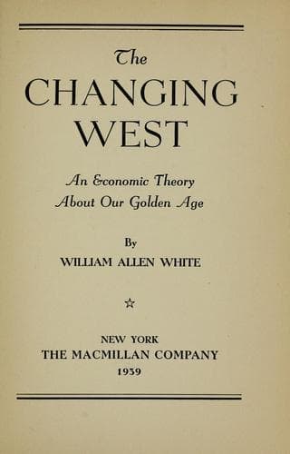 Tapa de The changing West