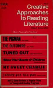 Tapa de Creative approaches to reading literature