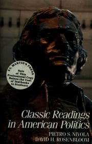 Tapa de Classic readings in American politics