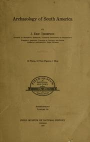 Tapa de Archaeology of South America
