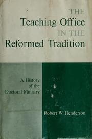 Tapa de The teaching office in the Reformed tradition