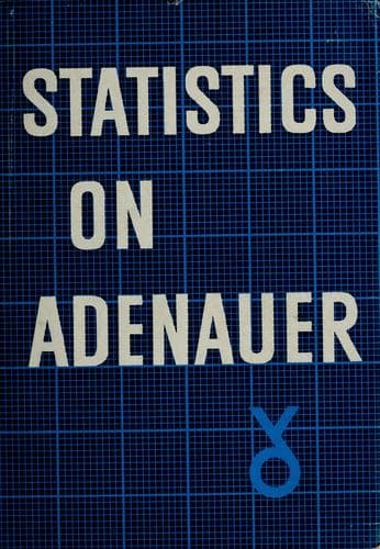 Tapa de Statistics on Adenauer