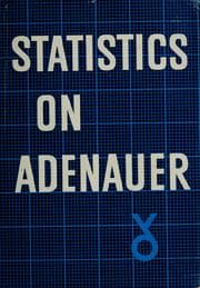 Tapa de Statistics on Adenauer