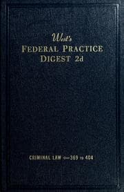 Tapa de West's Federal practice digest 2d