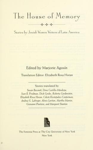 Tapa de The house of memory