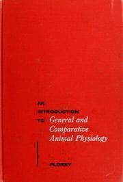 Tapa de An introduction to general and comparative animal physiology